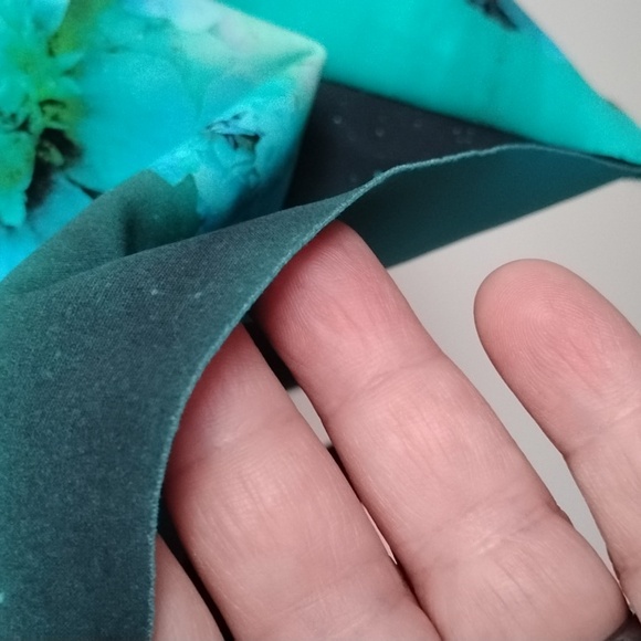 Chiara Boni La Petite Robe Vibrant Teal and Black Floral Long Sleeve Dress Artsy - Picture 9 of 16